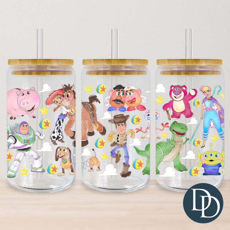 Watercolor Toy Story Friends *UV DTF Cup Wrap*