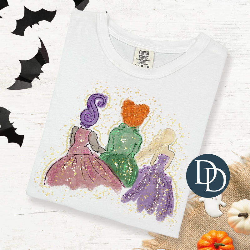 Watercolor Witch Sisters *DTF Transfer*