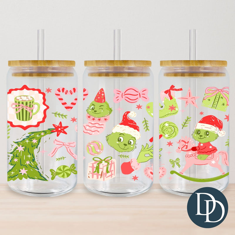 Whimsy Green Guy *UV DTF Cup Wrap*