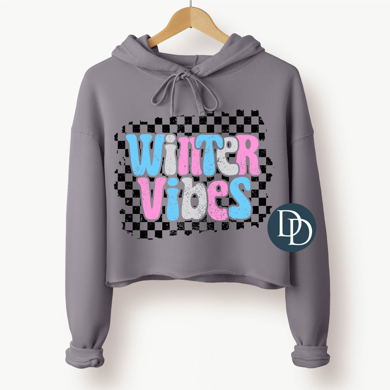 Winter Vibes Checkered *DTF Transfer*