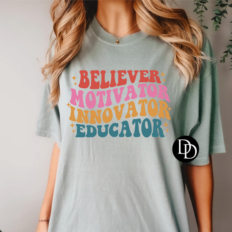 Believer Motivator Innovator Educator *DTF Transfer*