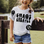 Chaos Creator (Youth, Black Ink) *Screen Print Transfer*