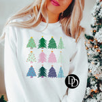 Colorful Christmas Trees *Sublimation Print Transfer*