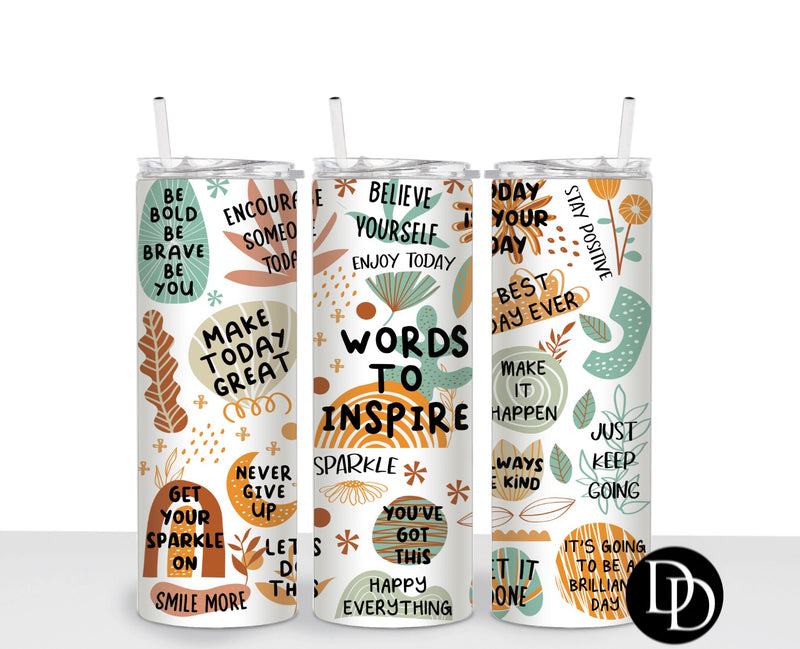Words To Inspire Wrap *Sublimation Transfer*