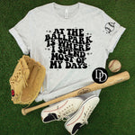 At The Ballpark With Pocket Accent (Black Ink)*Screen Print Transfer*