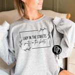 Lady In The Streets Smutty In The Sheets (Black Ink) - NOT RESTOCKING - *Screen Print Transfer*