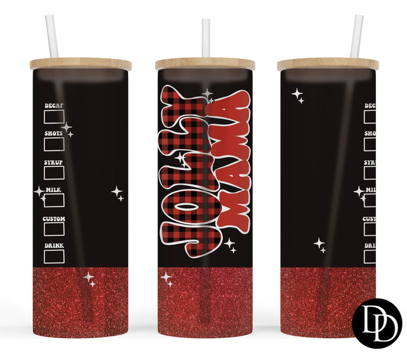 Jolly mama 25 oz Frosted Skinny Tumbler