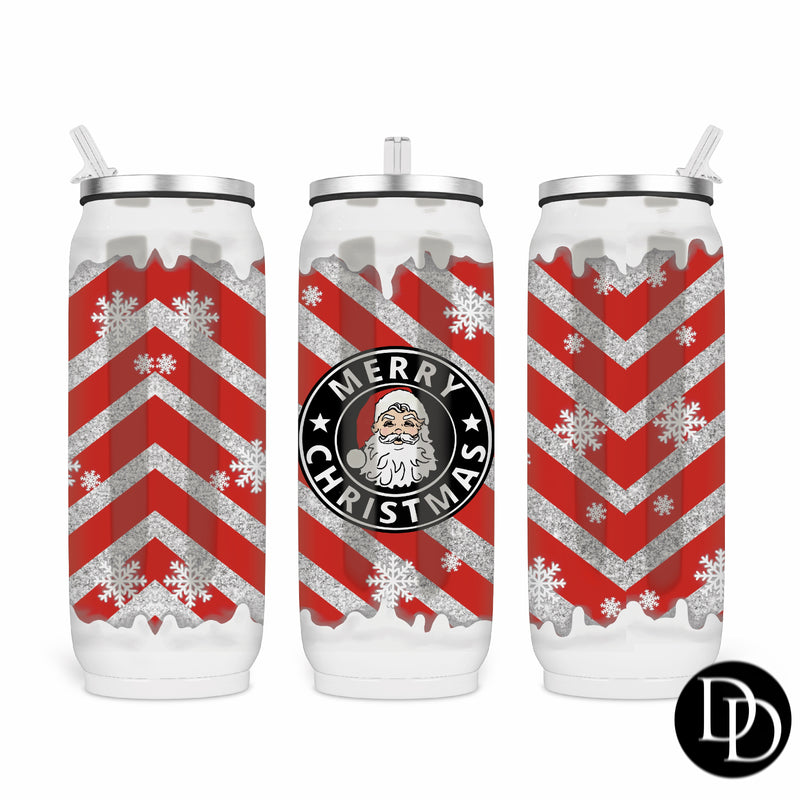 Merry Christmas 17 oz Skinny Can Cooler