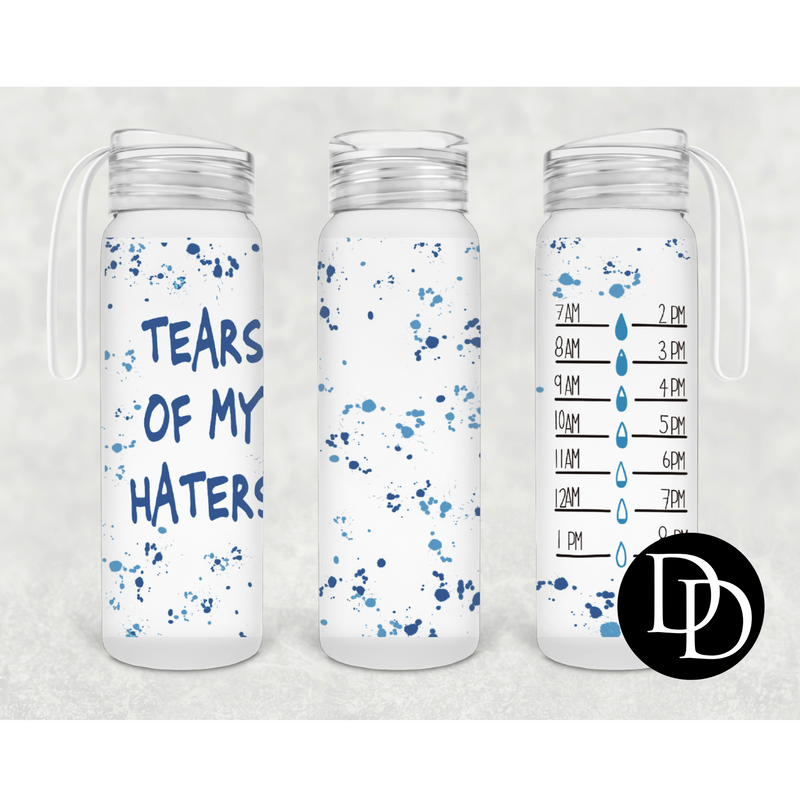 Tears of my haters 500 ml Frosted Glass Water Bottle