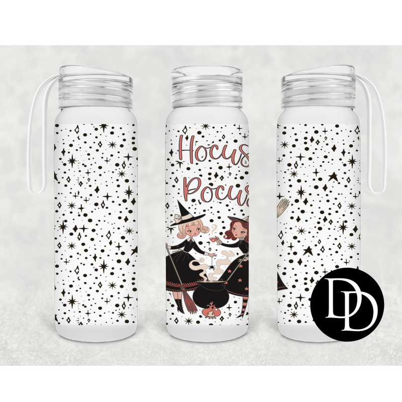 Witches 500 ml Frosted Glass Water Bottle